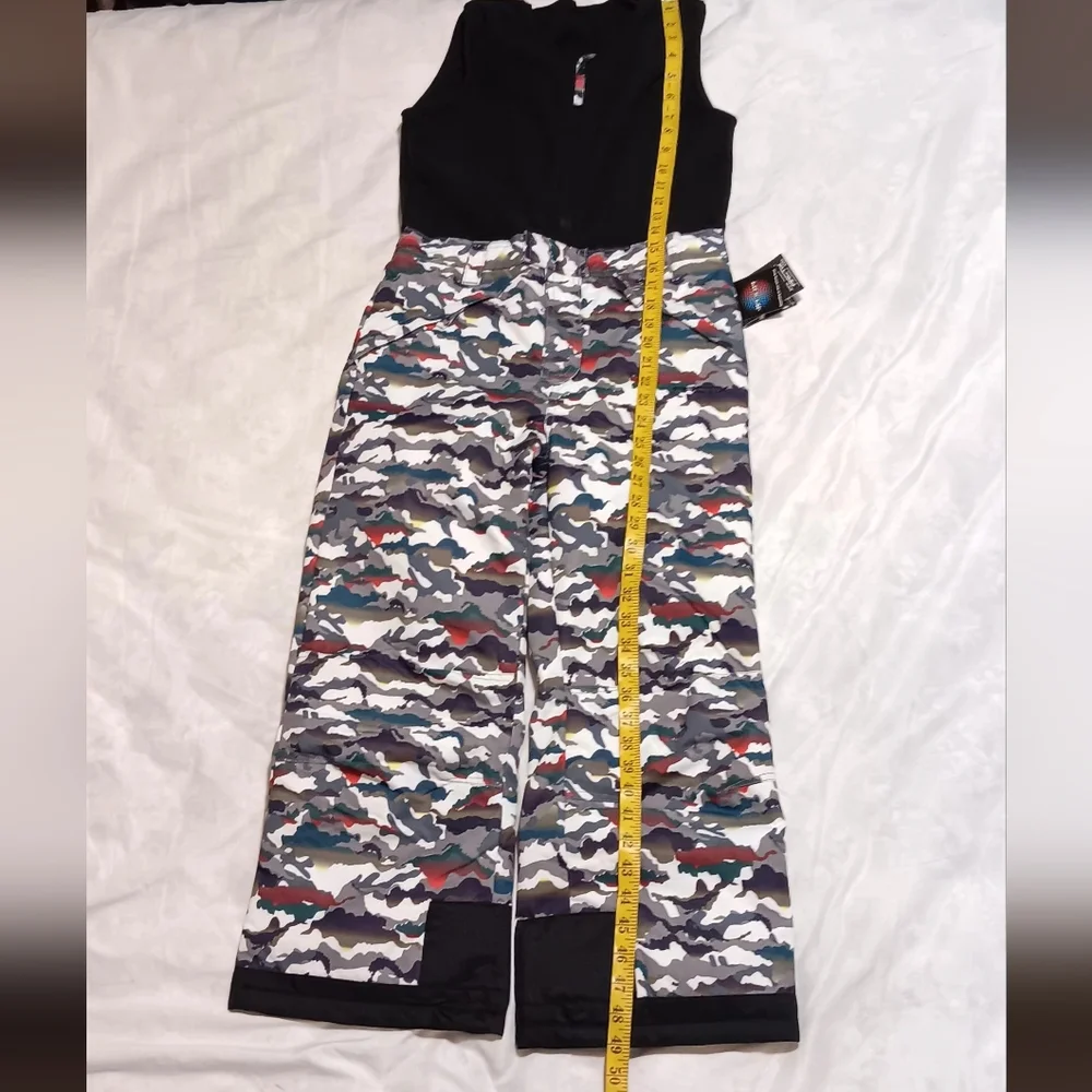 Arctic Girls-Boy‎ Limitless Fleece Top Bib Overall Black/White SzXS Thermal